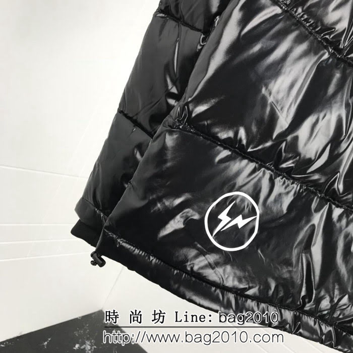 MONCLER蒙口X Fragment聯名款 連帽魔術貼LOGO 男款羽絨服 ydi2208